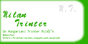 milan trinter business card